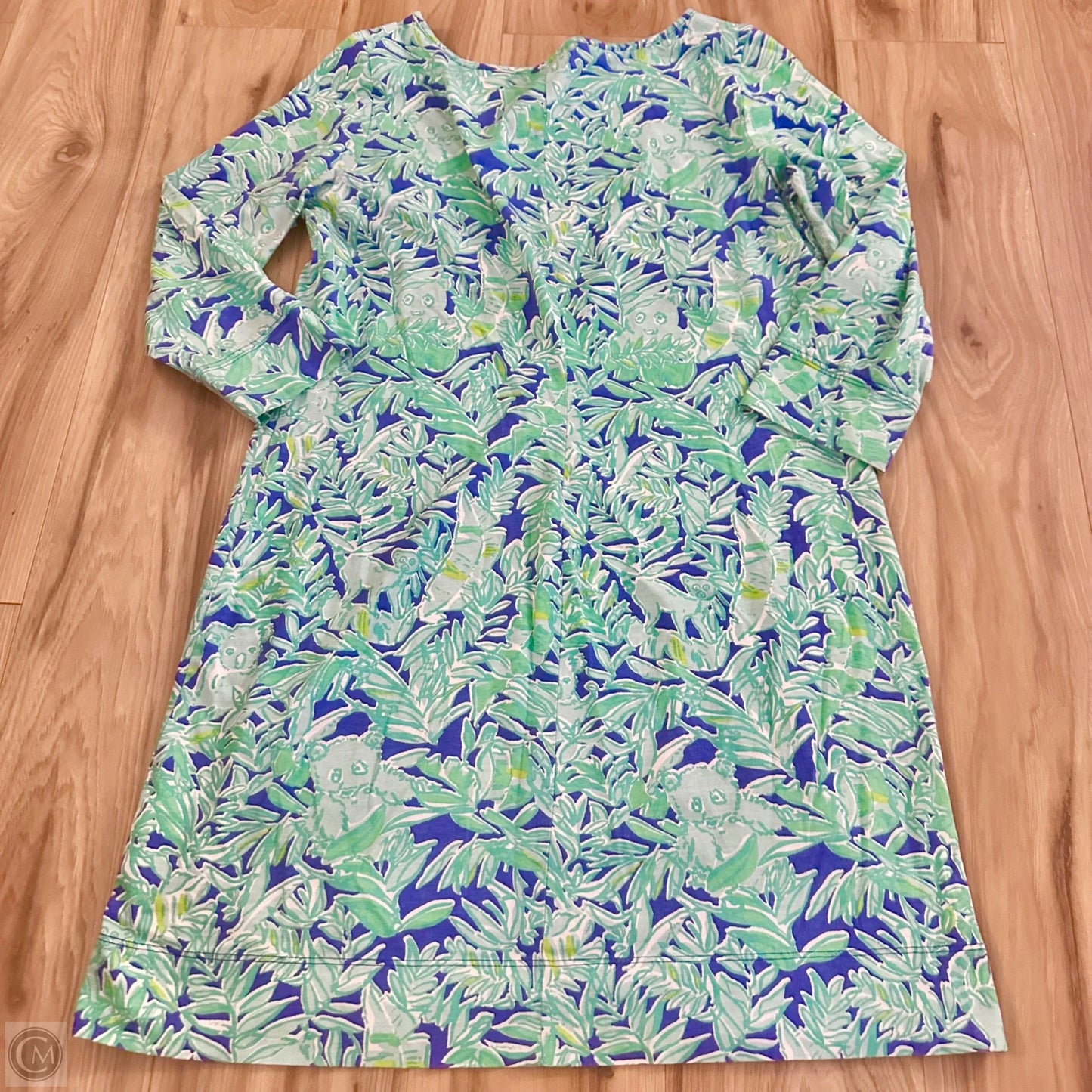 Dress Designer By Lilly Pulitzer In Blue & Green, Size: L