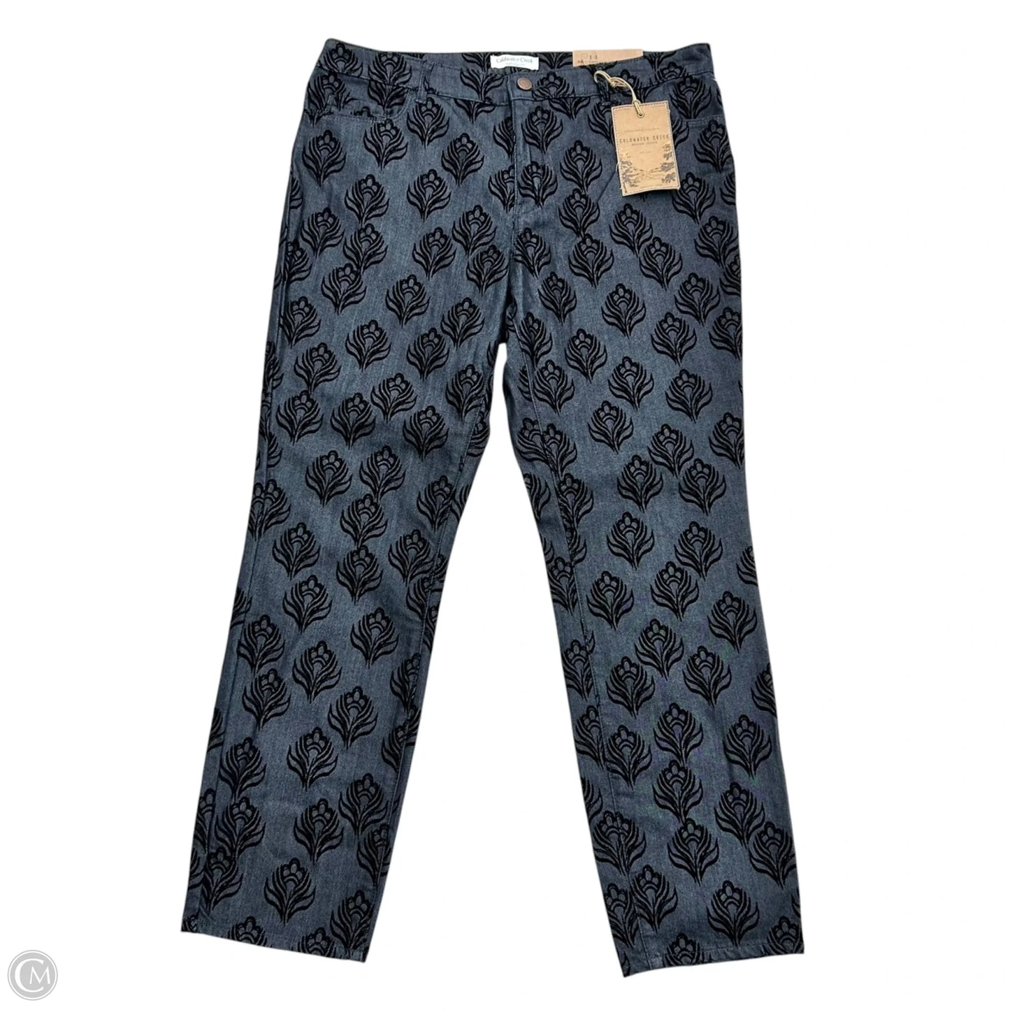 Jeans Straight By Coldwater Creek In Blue Denim, Size: 14