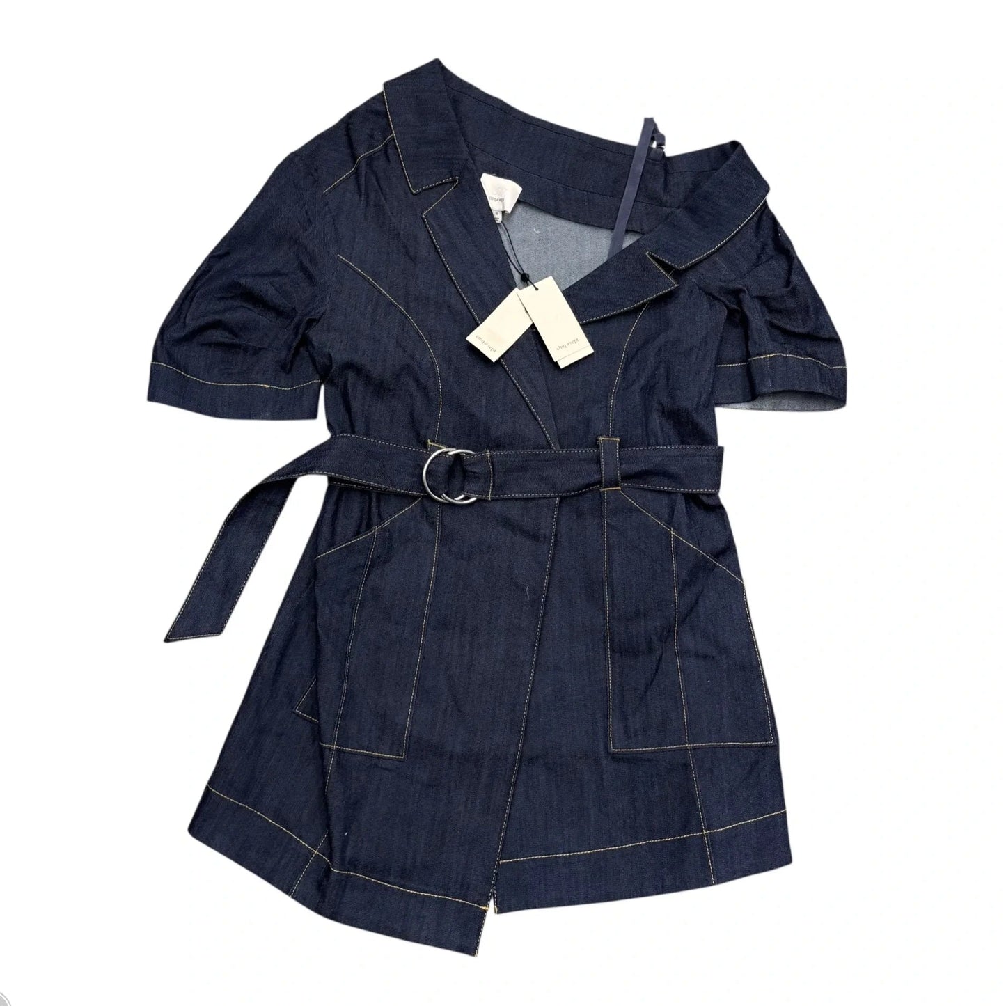 Dress Casual Short By Cinq A Sept In Blue Denim, Size: M