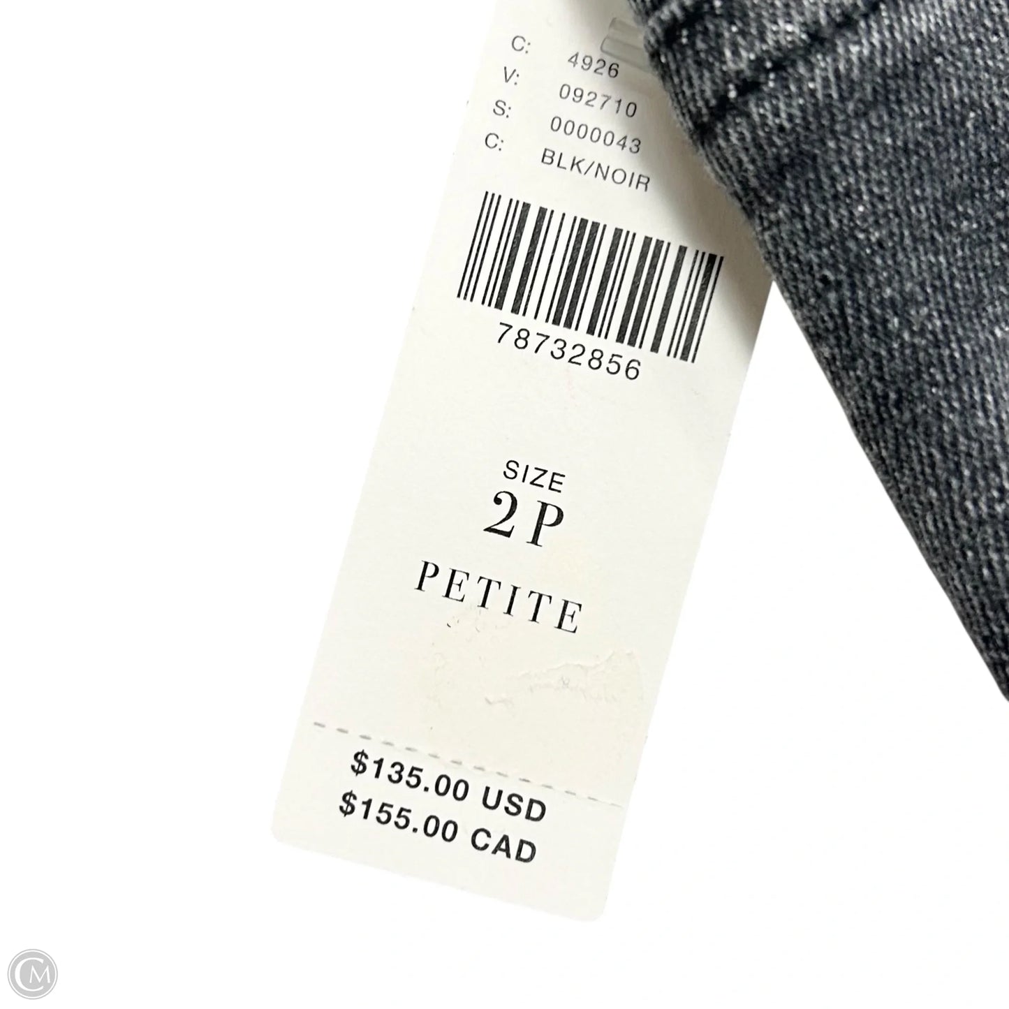 Jeans Boot Cut By Good American In Black Denim, Size: 2