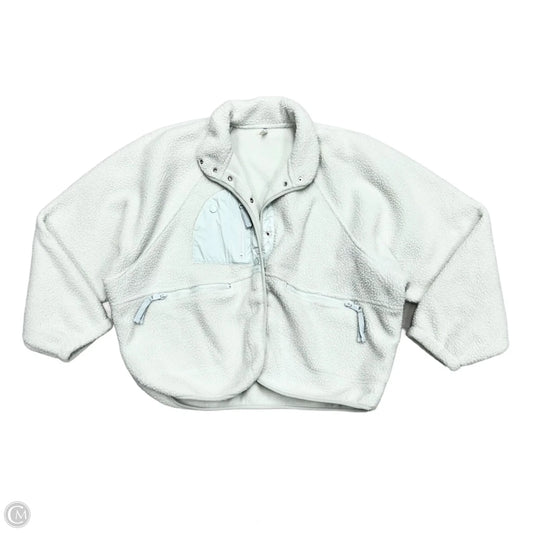 Jacket Faux Fur & Sherpa By Free People In Blue, Size: M