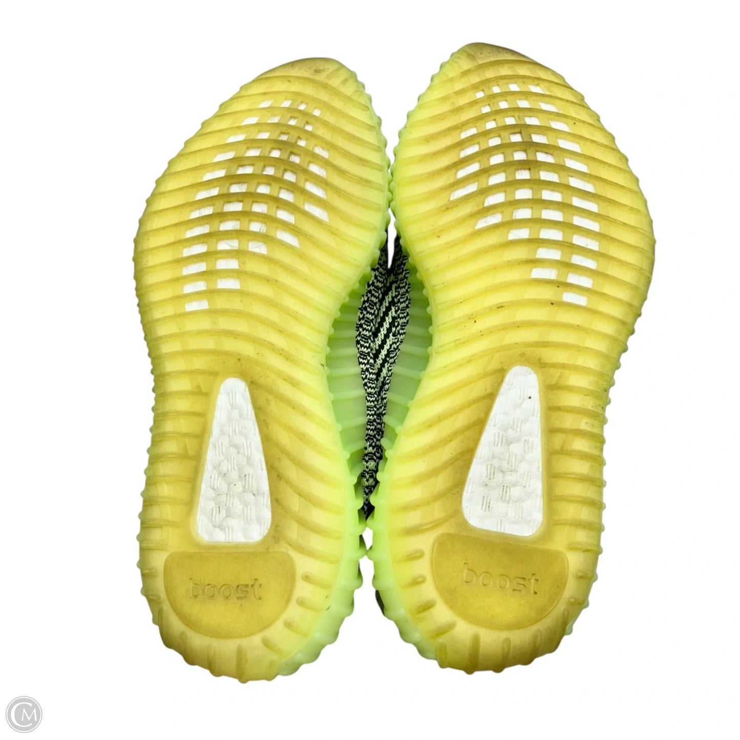 Shoes Luxury Designer By Yeezy In Green, Size: 7