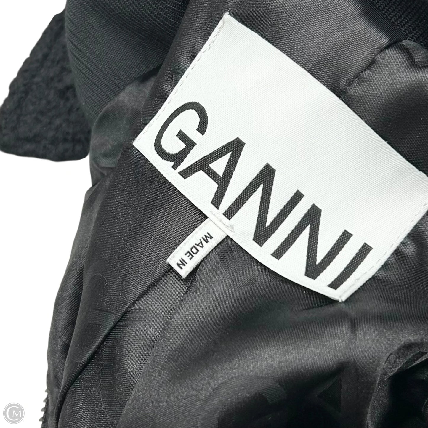 Coat Peacoat By Ganni In Black, Size: S
