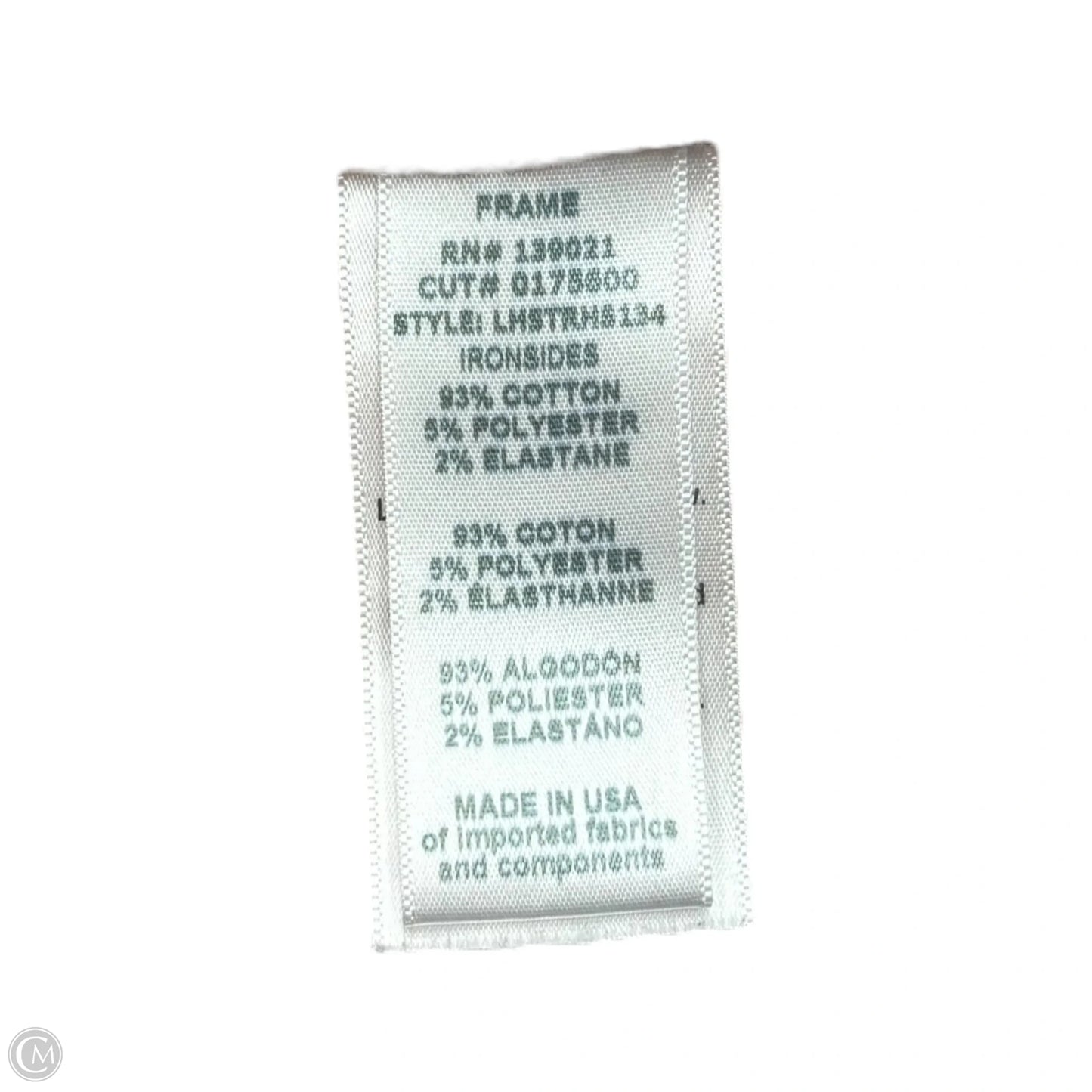 Jeans Straight By Frame In Blue Denim, Size: 0