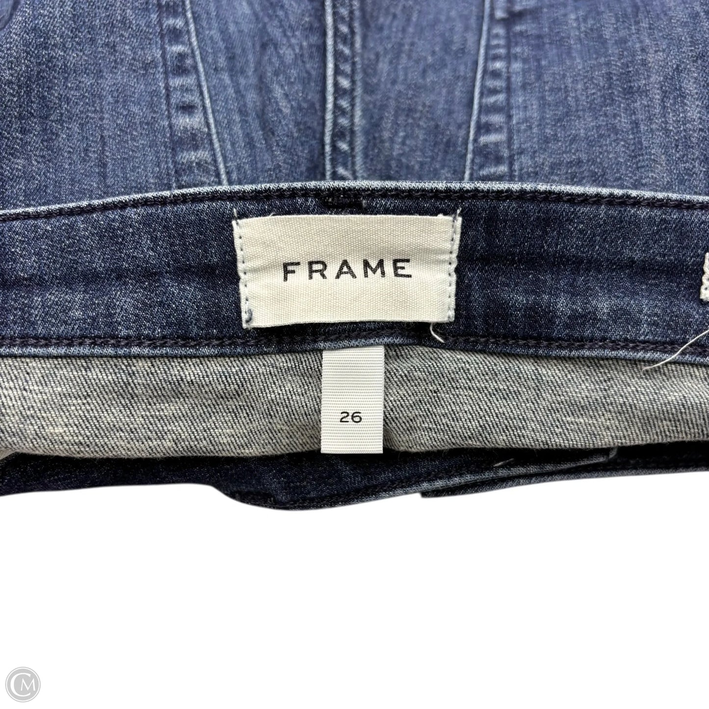 Jeans Boot Cut By Frame In Blue Denim, Size: 2