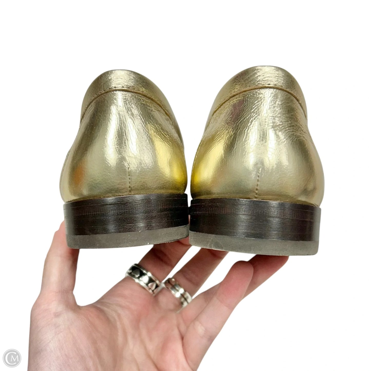 Shoes Designer By Tory Burch In Gold, Size: 7.5