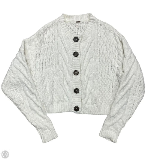 Sweater Cardigan By Free People In White, Size: Xl