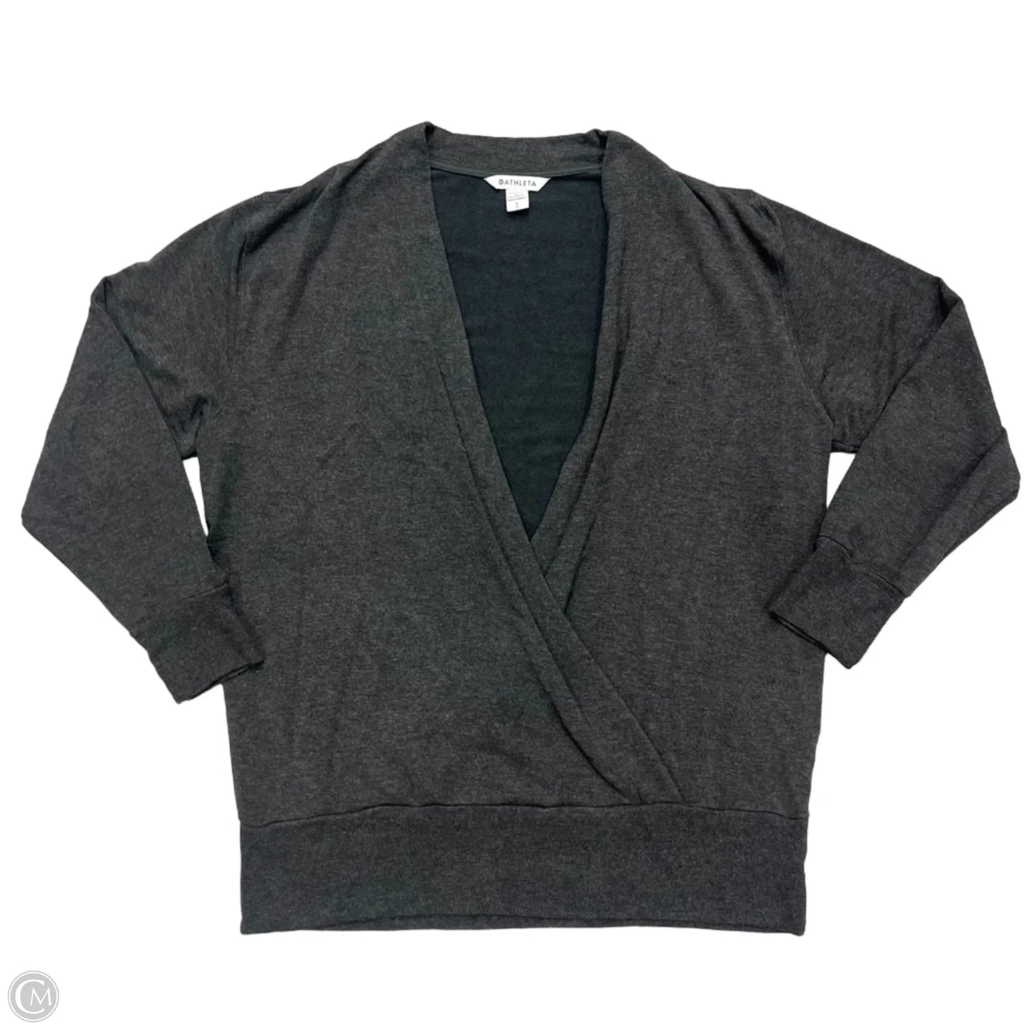 Athletic Sweatshirt Crewneck By Athleta In Grey, Size: L