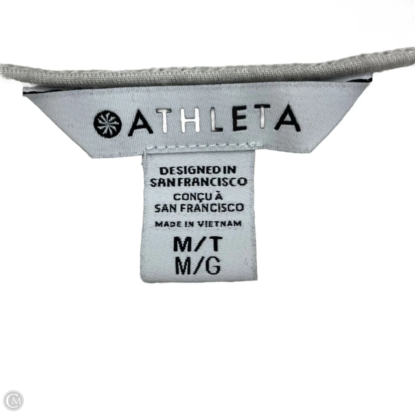 Athletic Sweatshirt Crewneck By Athleta In Cream, Size: M