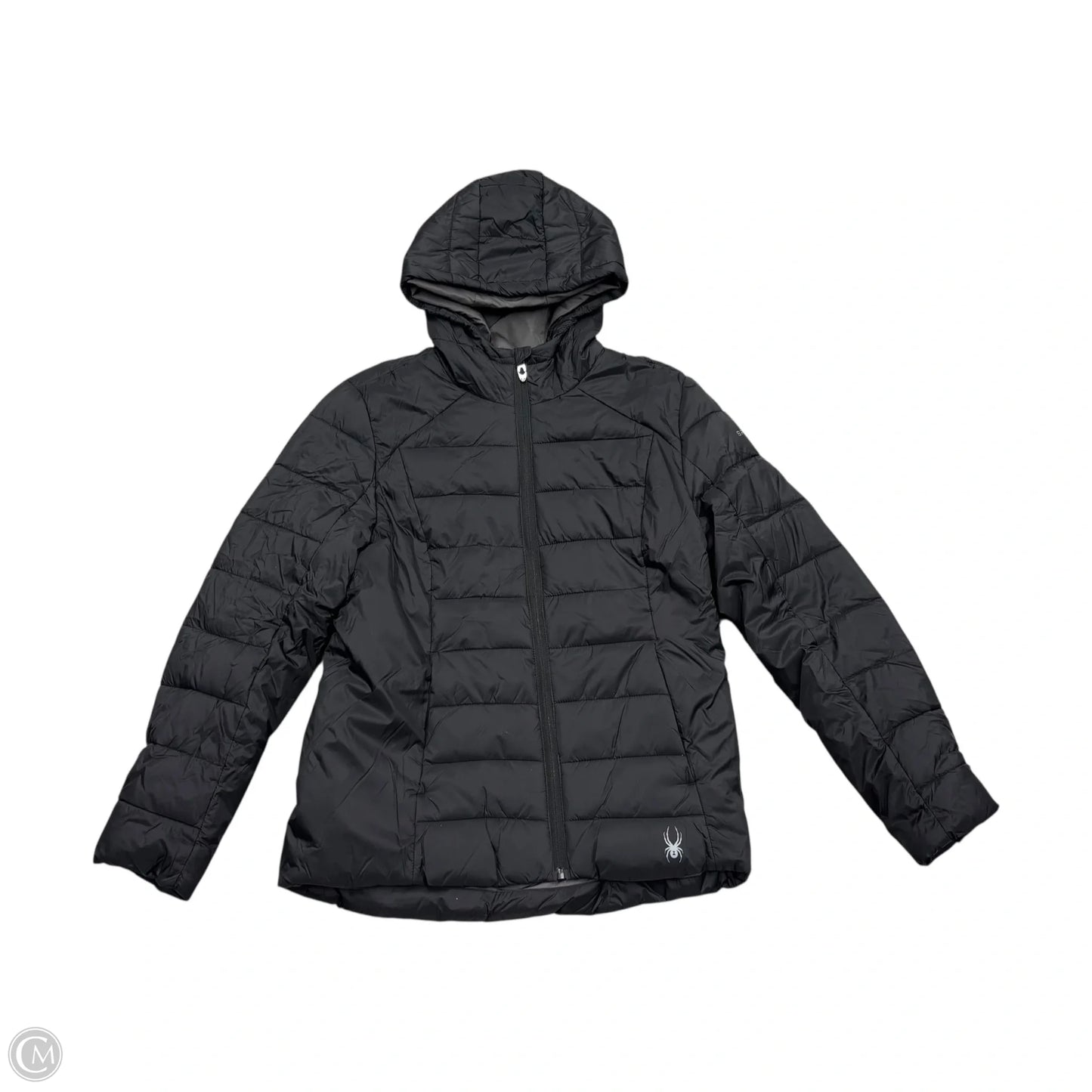 Coat Puffer & Quilted By Spyder In Black, Size: M