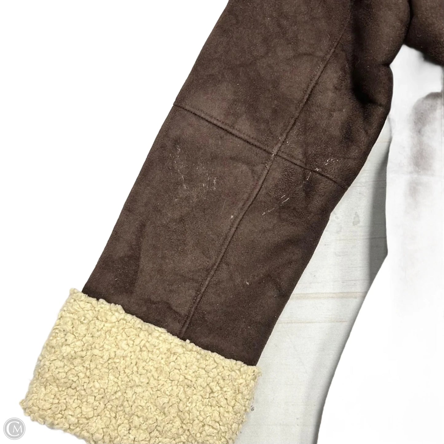 Coat Faux Fur & Sherpa By Kenneth Cole Reaction In Brown, Size: Xs