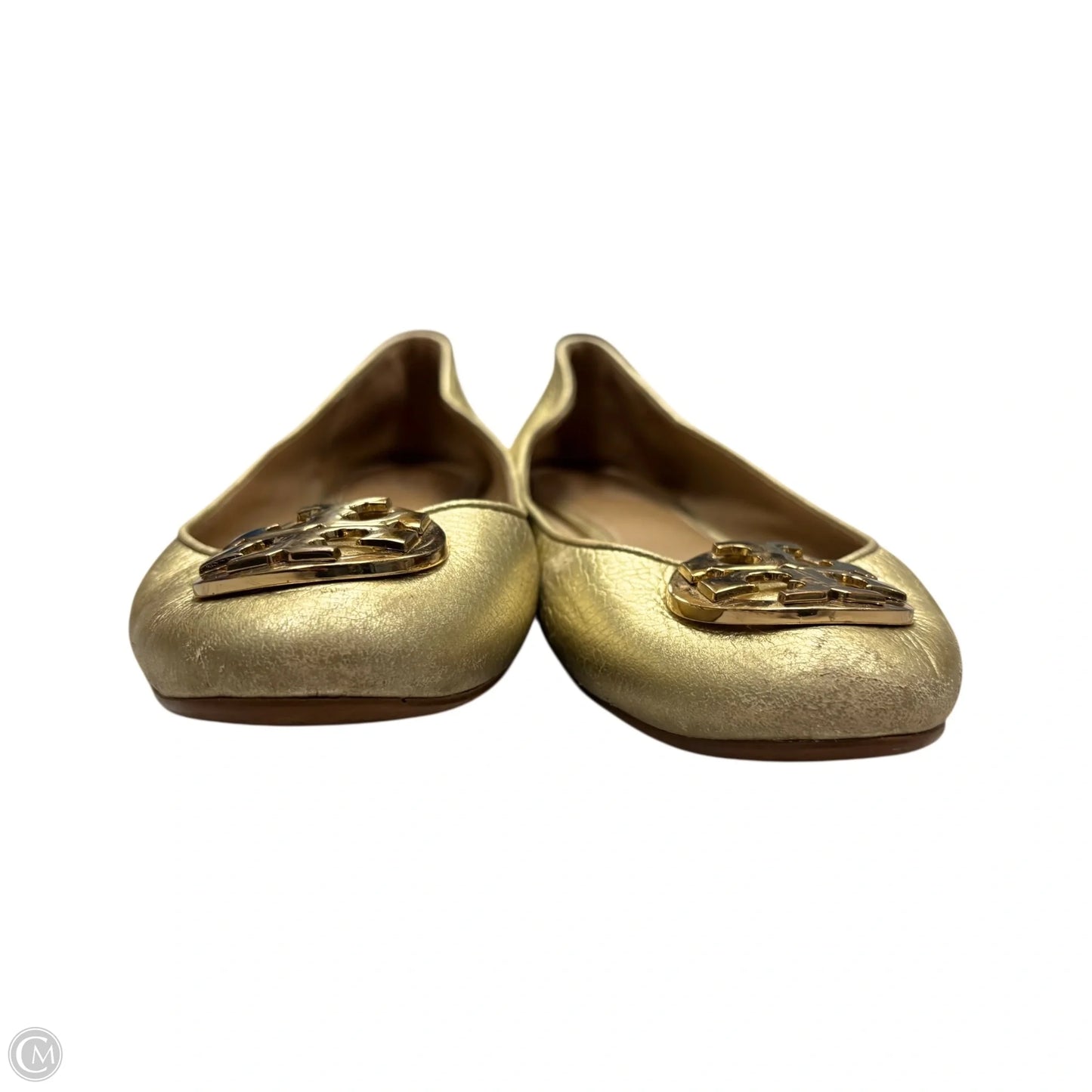 Shoes Designer By Tory Burch In Gold, Size: 9