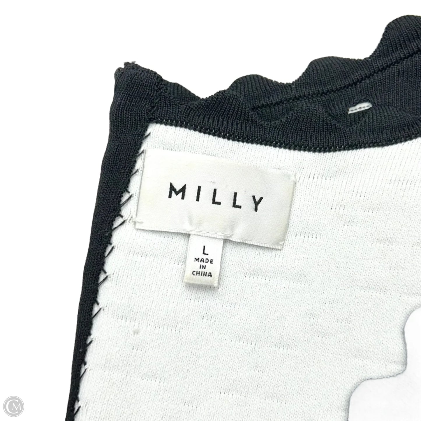 Dress Designer By Milly In Black & White, Size: L