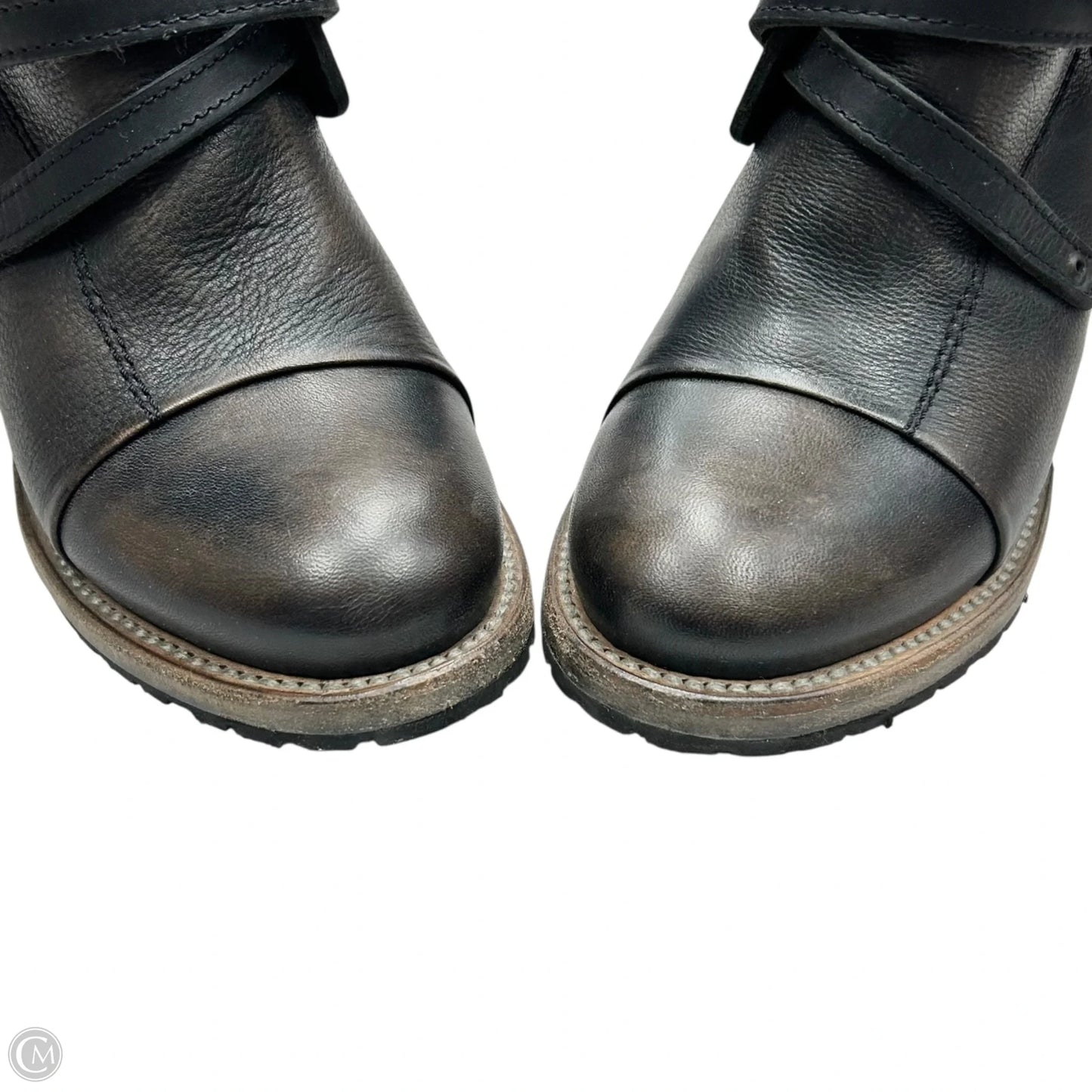 Boots Mid-calf Heels By Freebird In Brown & Black, Size: 9