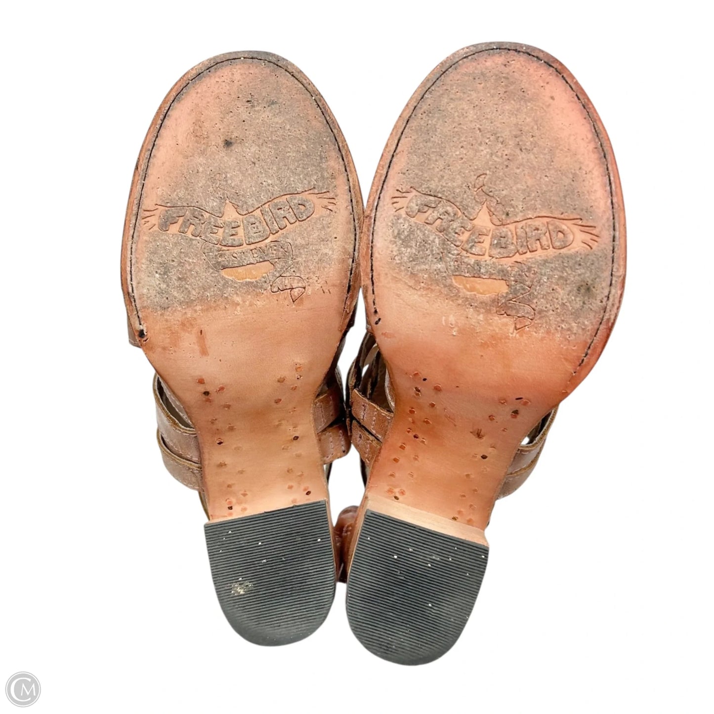 Shoes Heels Block By Freebird In Tan, Size: 8