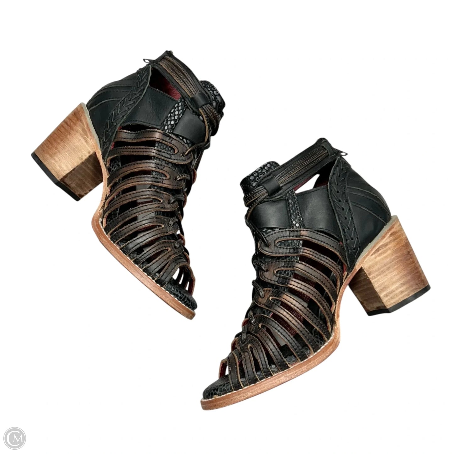 Shoes Heels Block By Freebird In Black, Size: 8