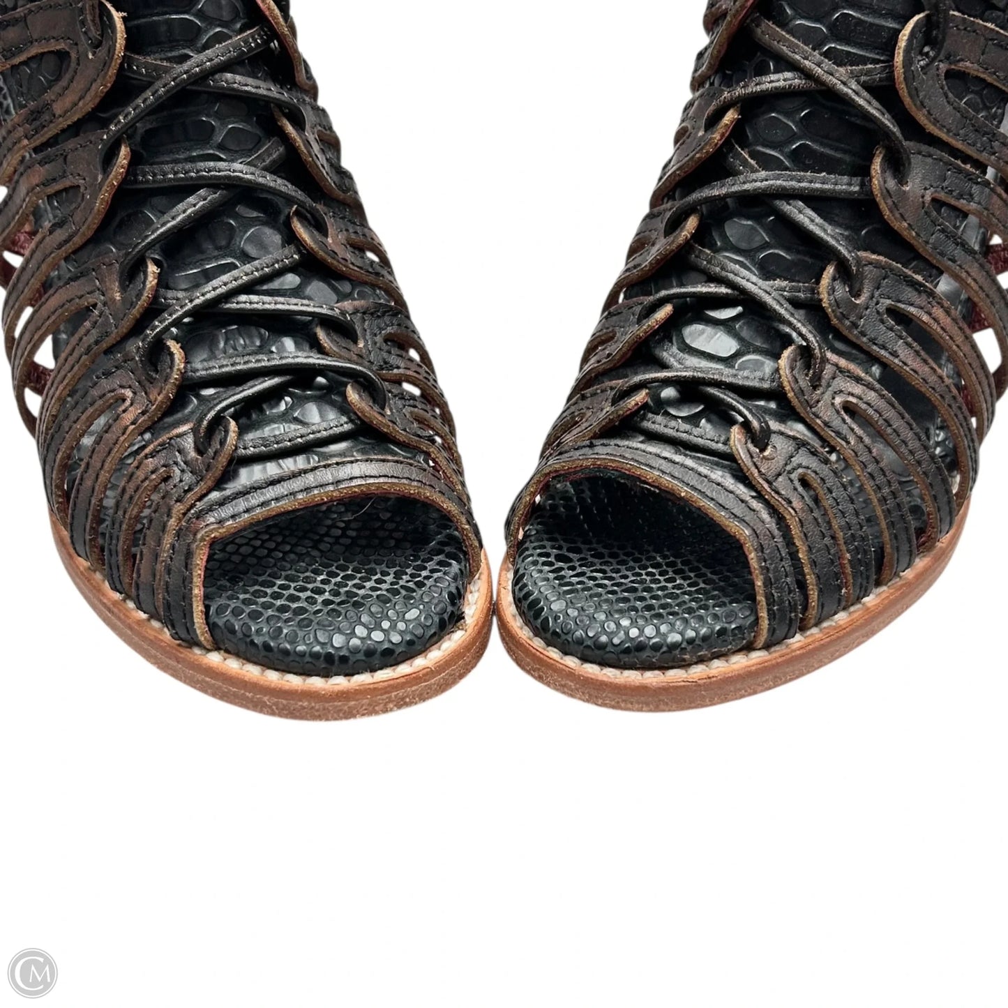 Shoes Heels Block By Freebird In Black, Size: 8