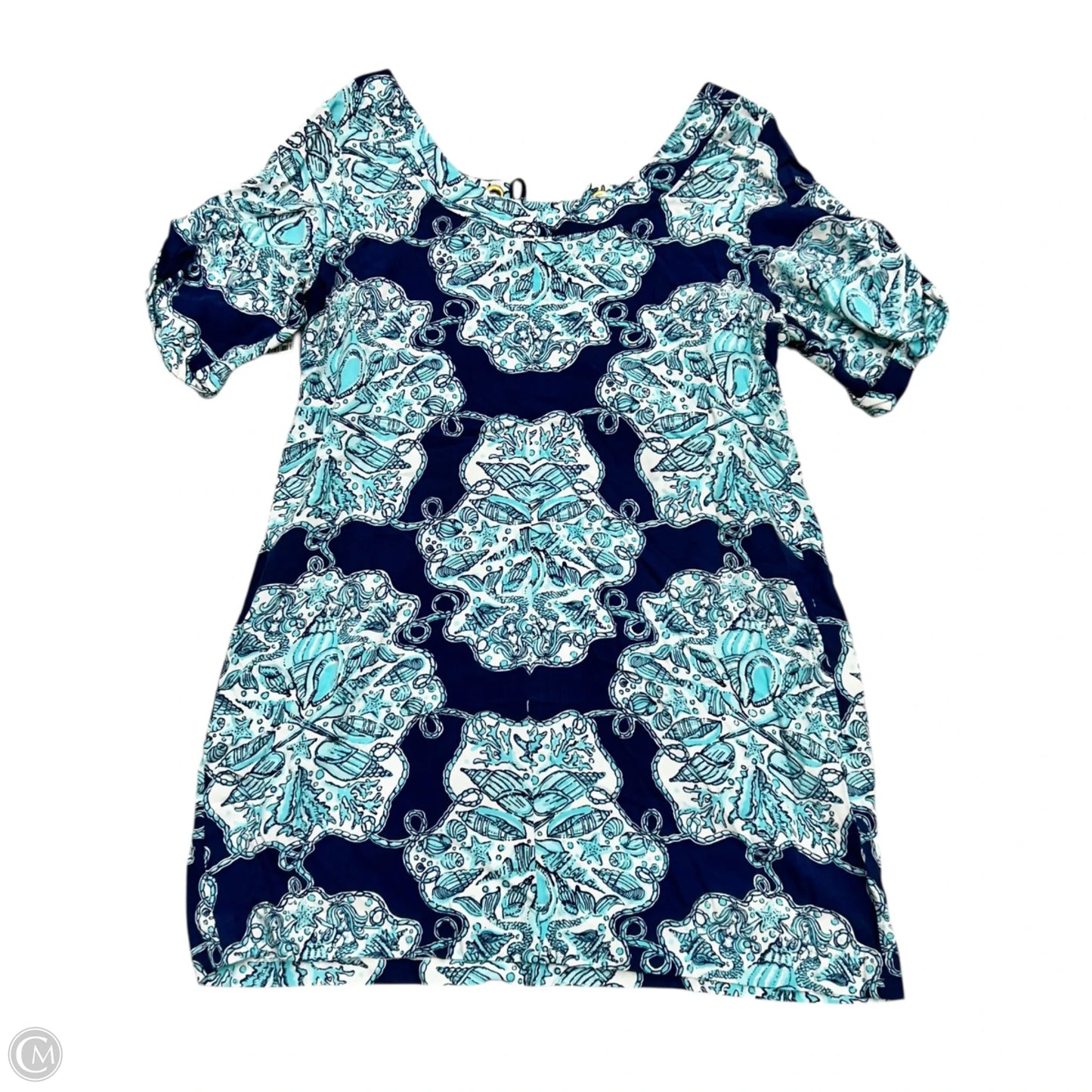 Dress Designer By Lilly Pulitzer In Blue & White, Size: Xl