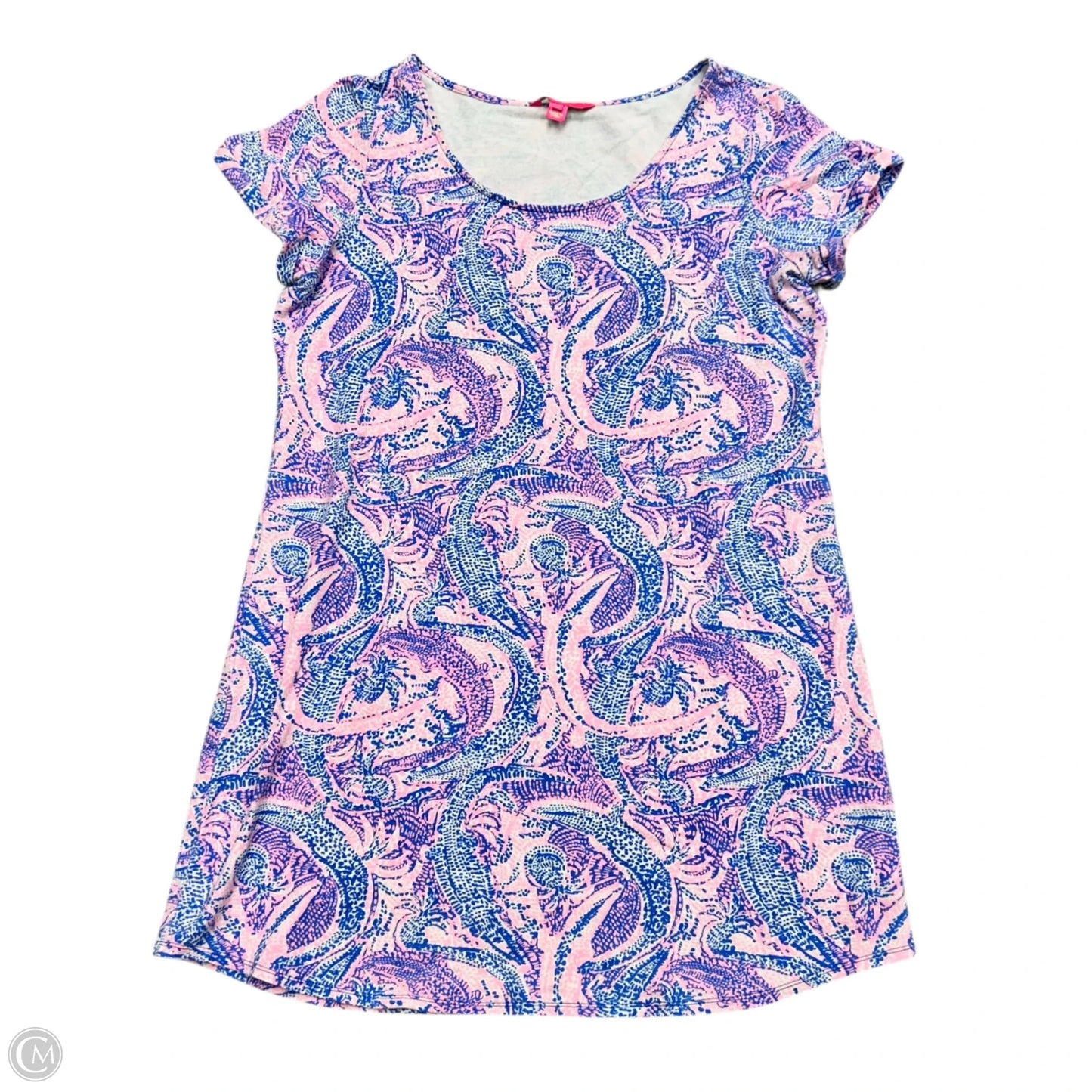 Dress Designer By Lilly Pulitzer In Blue & Pink, Size: Xl