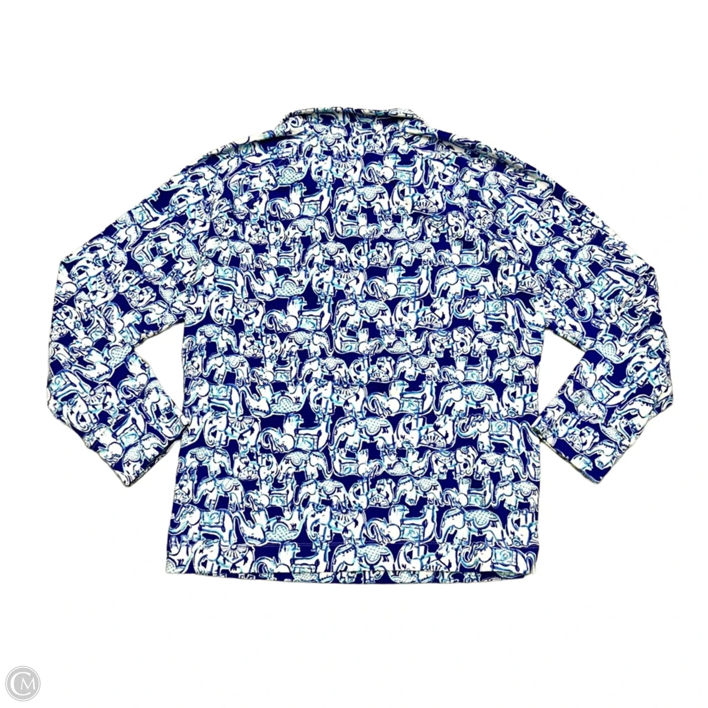 Sweatshirt Designer By Lilly Pulitzer In Blue & White, Size: Xl