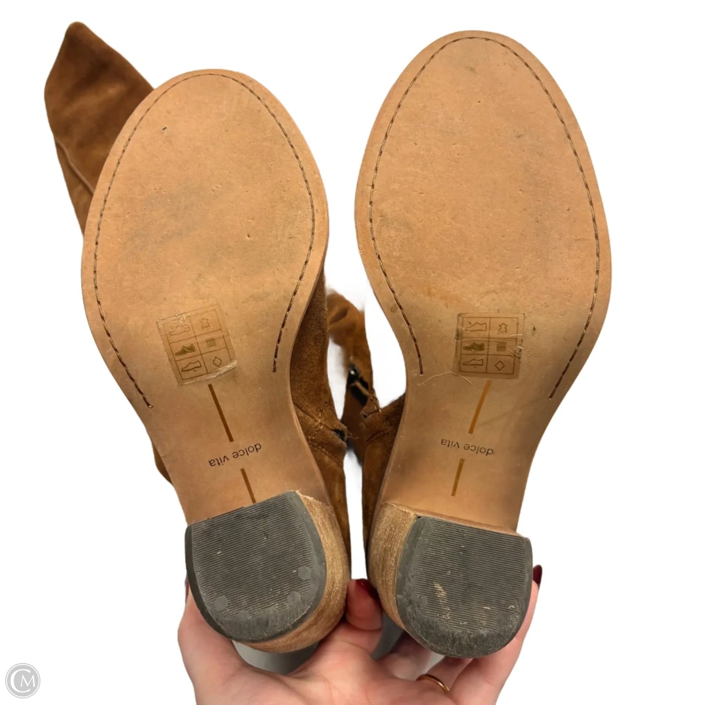 Boots Knee Heels By Dolce Vita In Tan, Size: 9.5