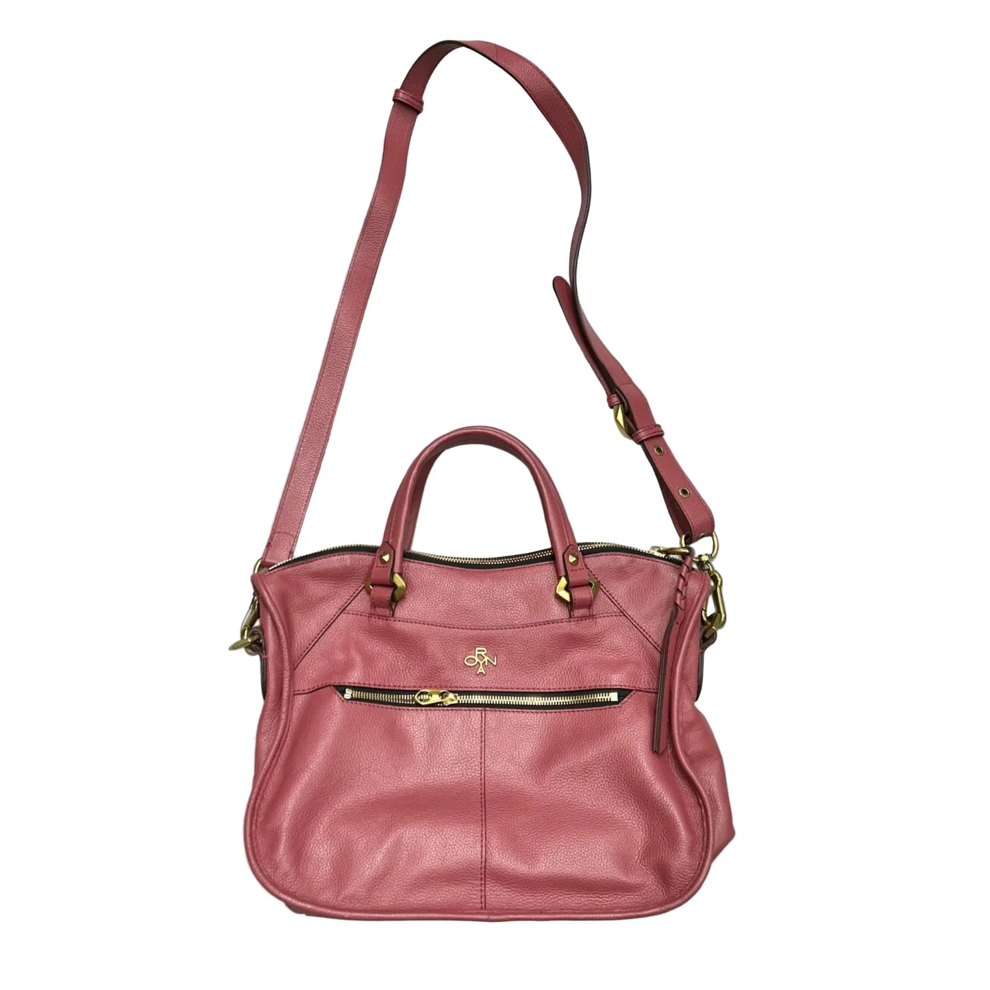 Crossbody Leather By Oryany, Size: Medium