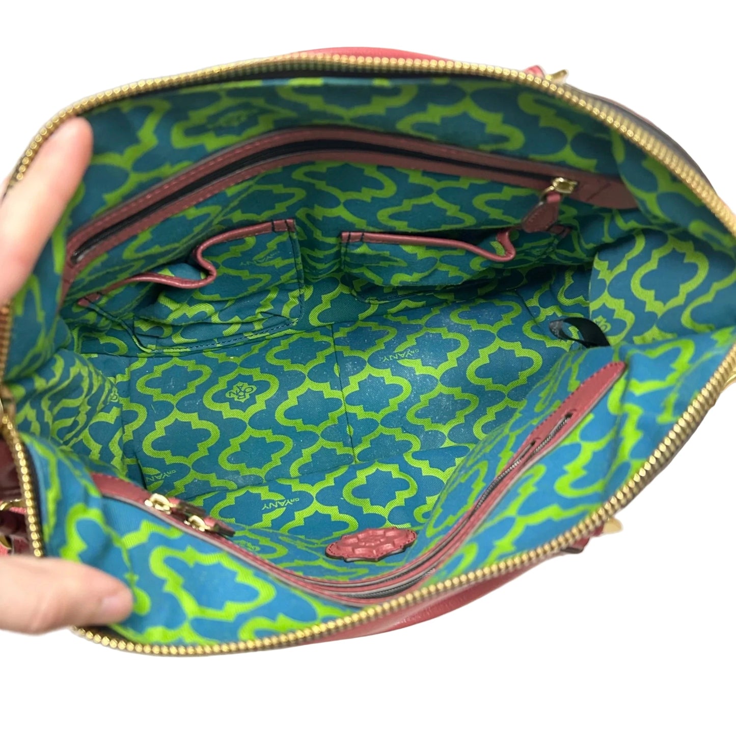 Crossbody Leather By Oryany, Size: Medium