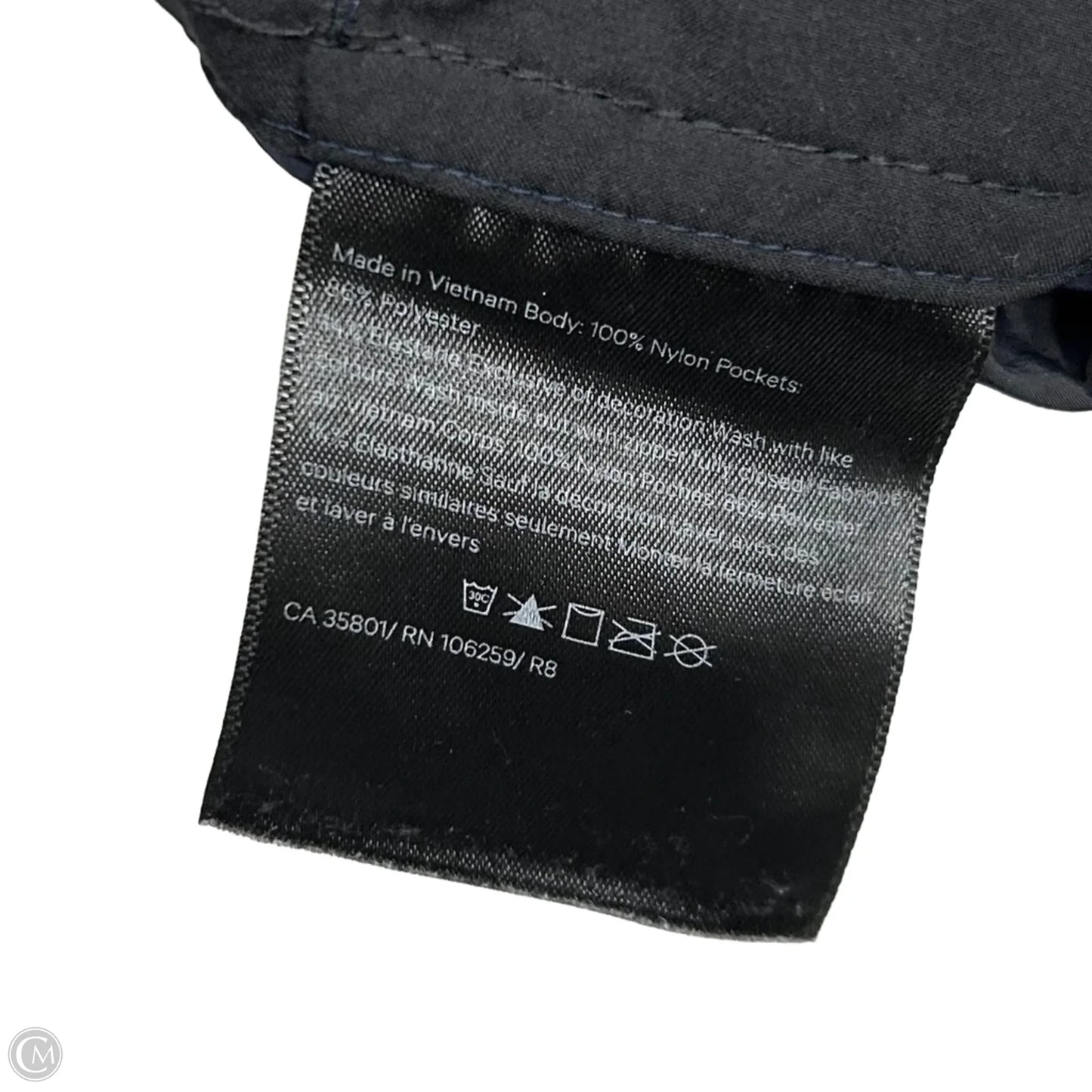 Athletic Shorts By Lululemon In Black & Blue, Size: S