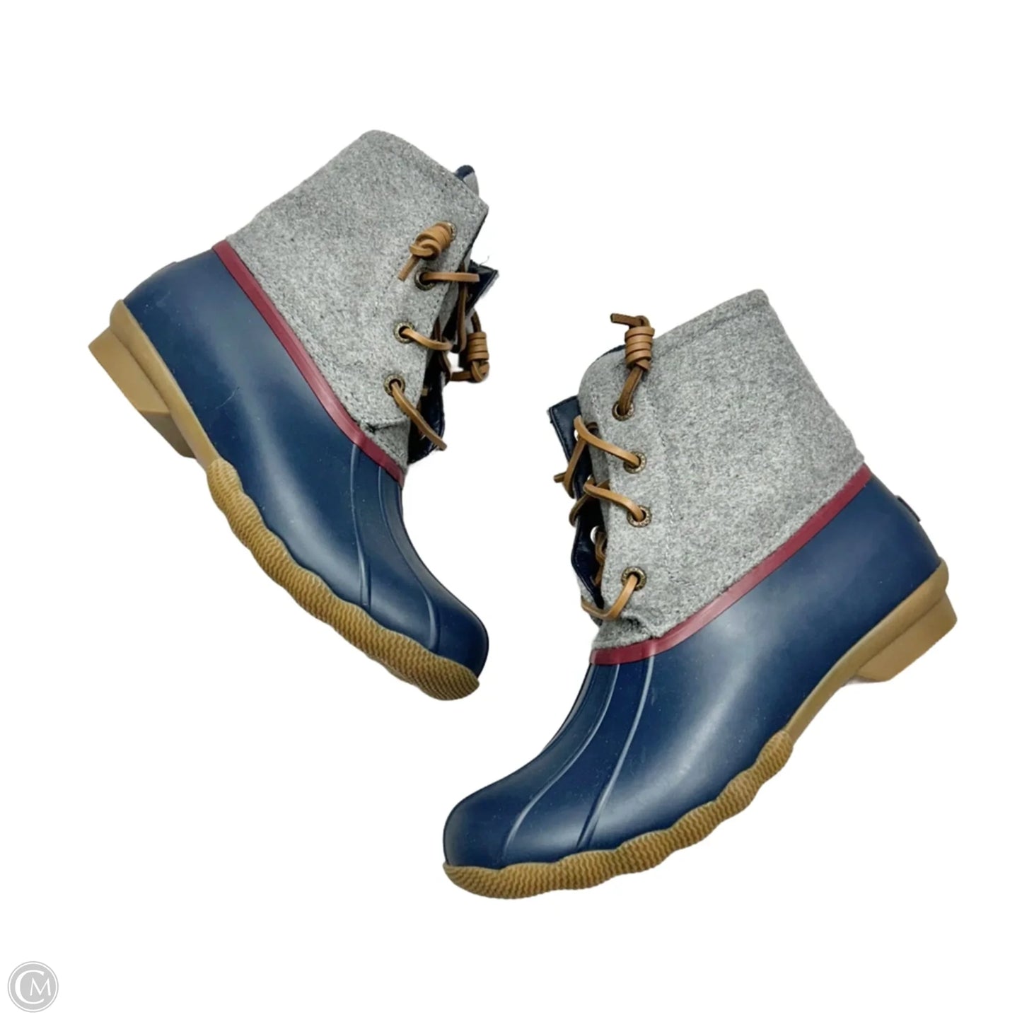 Boots Snow By Sperry In Blue & Grey, Size: 7