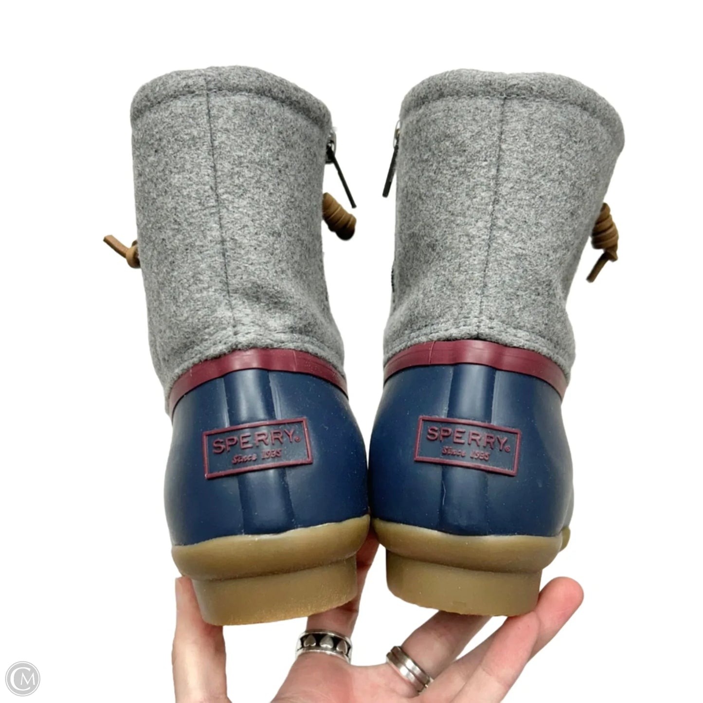 Boots Snow By Sperry In Blue & Grey, Size: 7