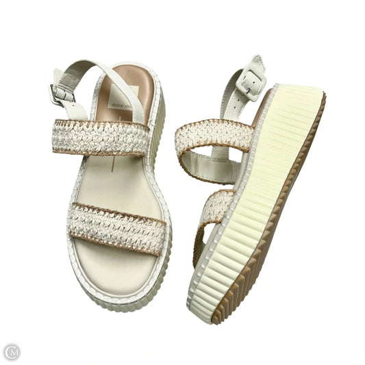 Sandals Heels Platform By Dolce Vita In Cream, Size: 6.5