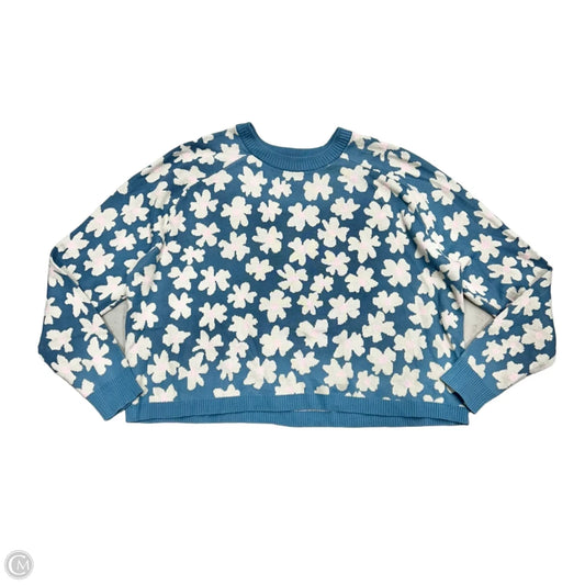 Sweater By Spiritual Gangster In Blue & White, Size: M