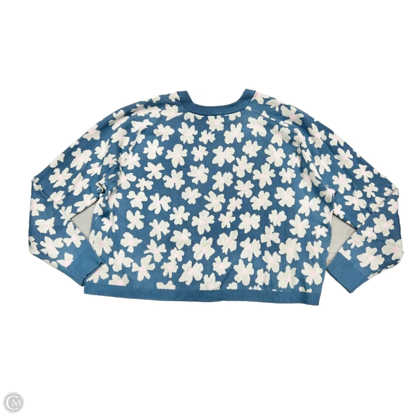 Sweater By Spiritual Gangster In Blue & White, Size: M