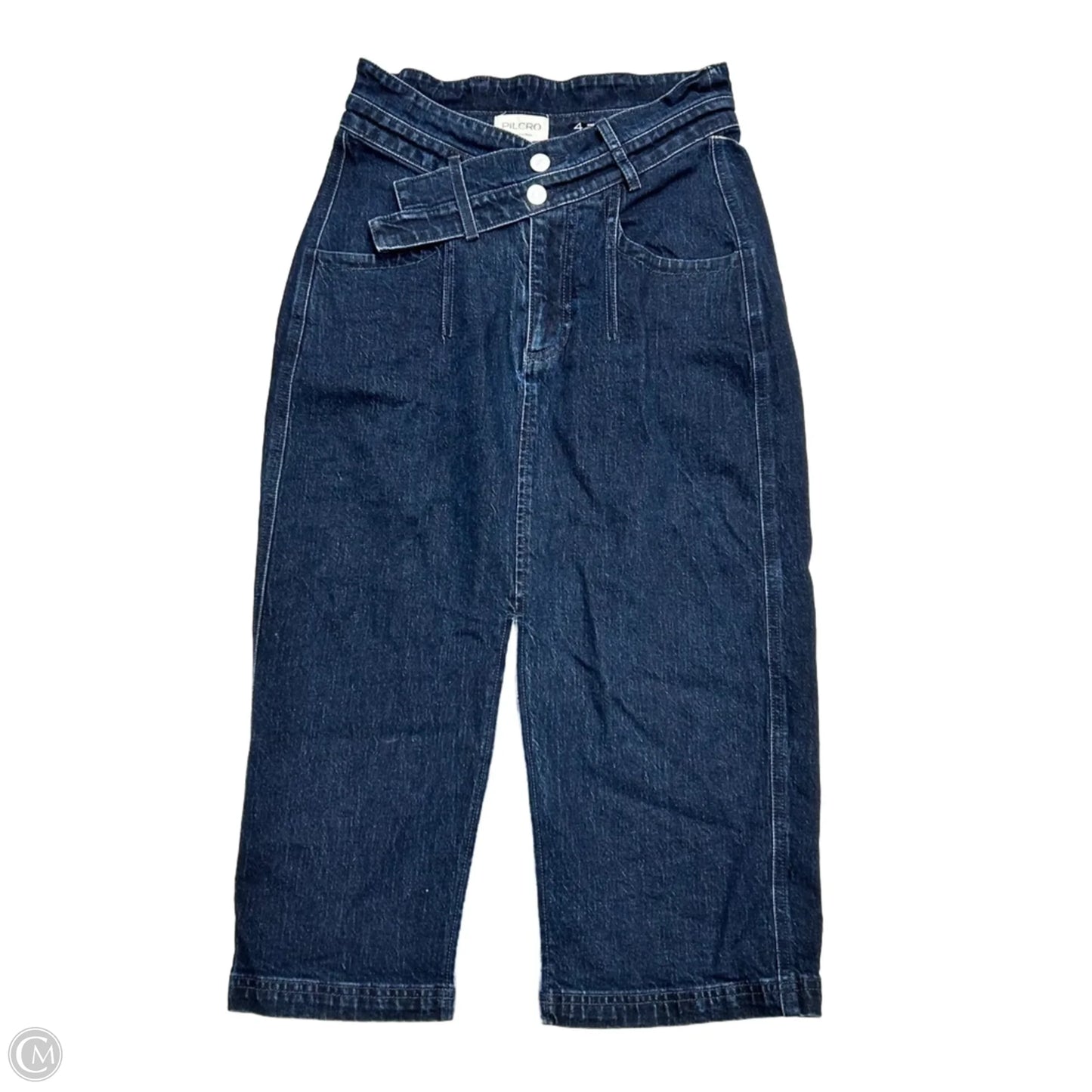 Skirt Midi By Pilcro In Blue Denim, Size: 4