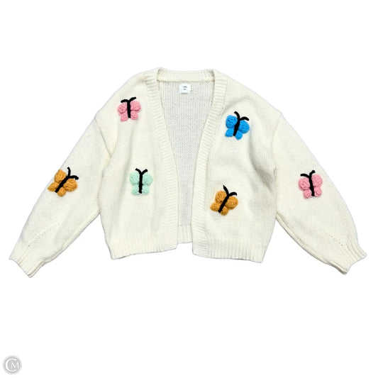Sweater Cardigan By Luna & Ivy In Cream, Size: M