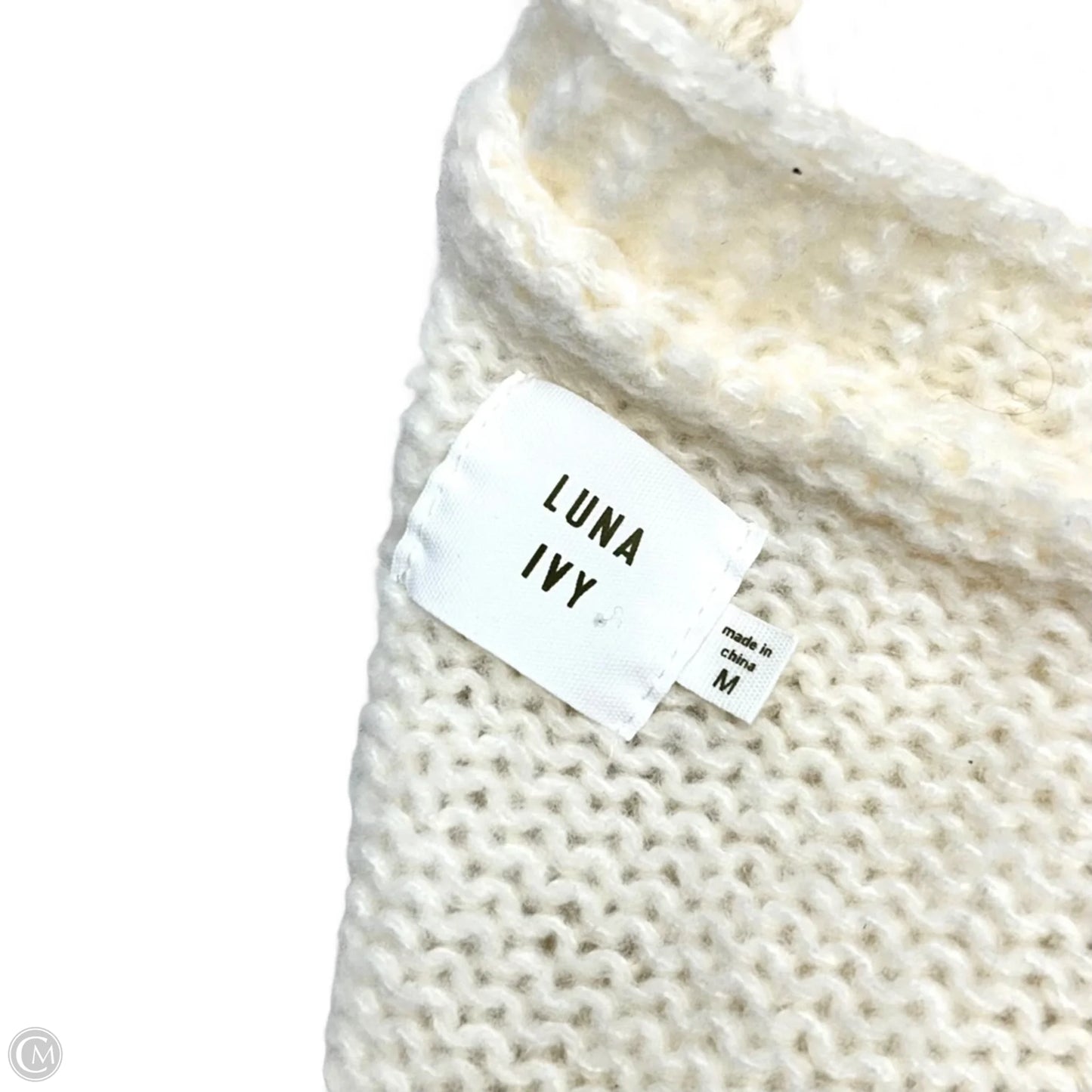 Sweater Cardigan By Luna & Ivy In Cream, Size: M