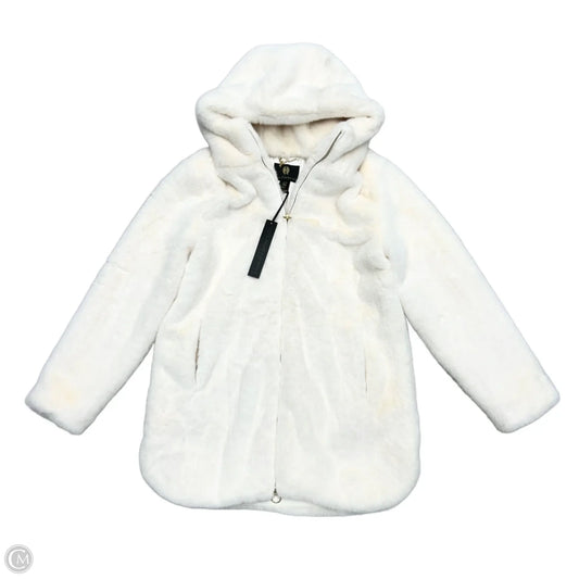 Coat Faux Fur & Sherpa By House Of Harlow In Cream, Size: M