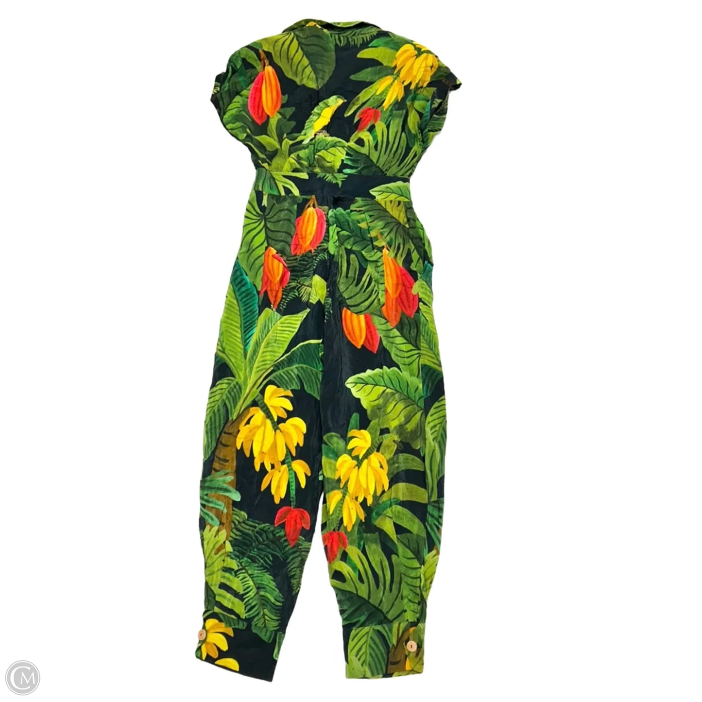 Jumpsuit By Farm Rio In Black & Green, Size: S