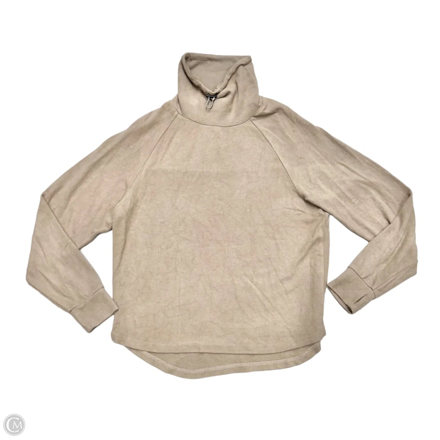 Sweatshirt Collar By Varley In Taupe, Size: S