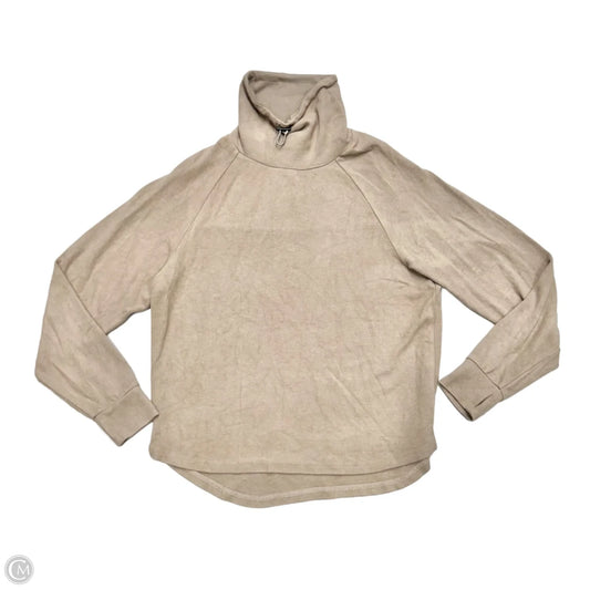 Sweatshirt Collar By Varley In Taupe, Size: S