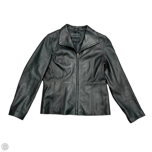 Jacket Leather By Bernardo In Black, Size: M