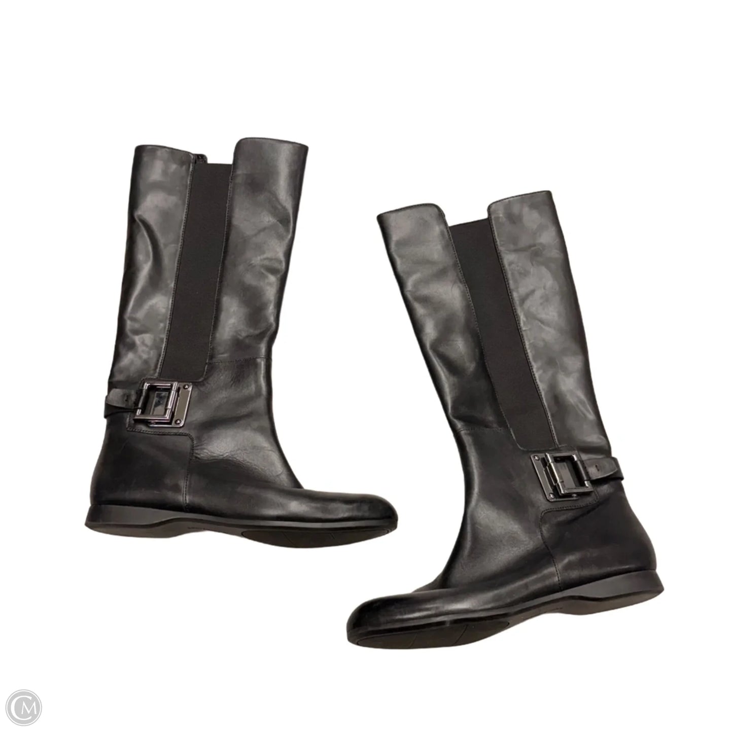 Boots Knee Flats By Enzo Angiolini In Black, Size: 9