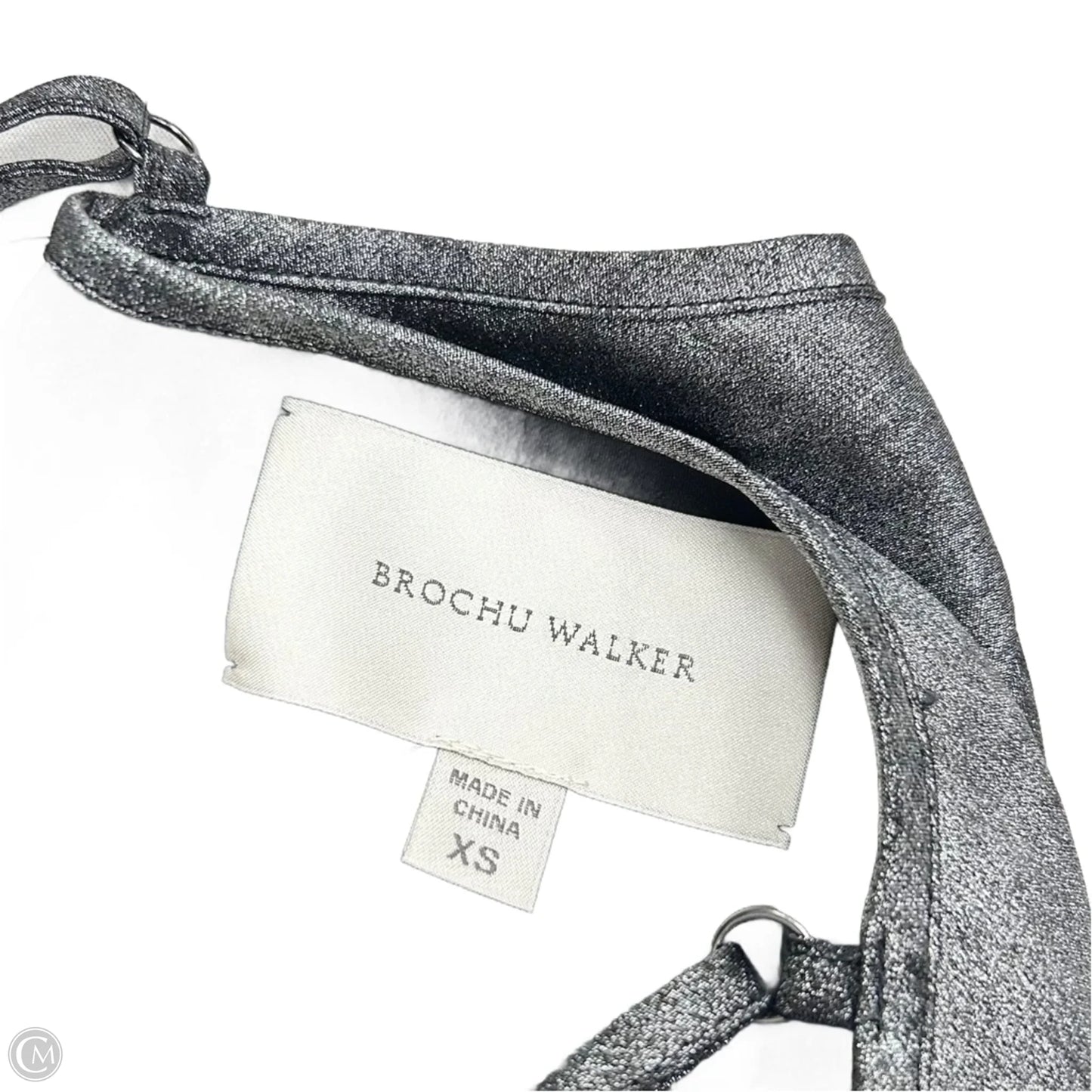 Top Sleeveless By Brochu Walker In Silver, Size: Xs