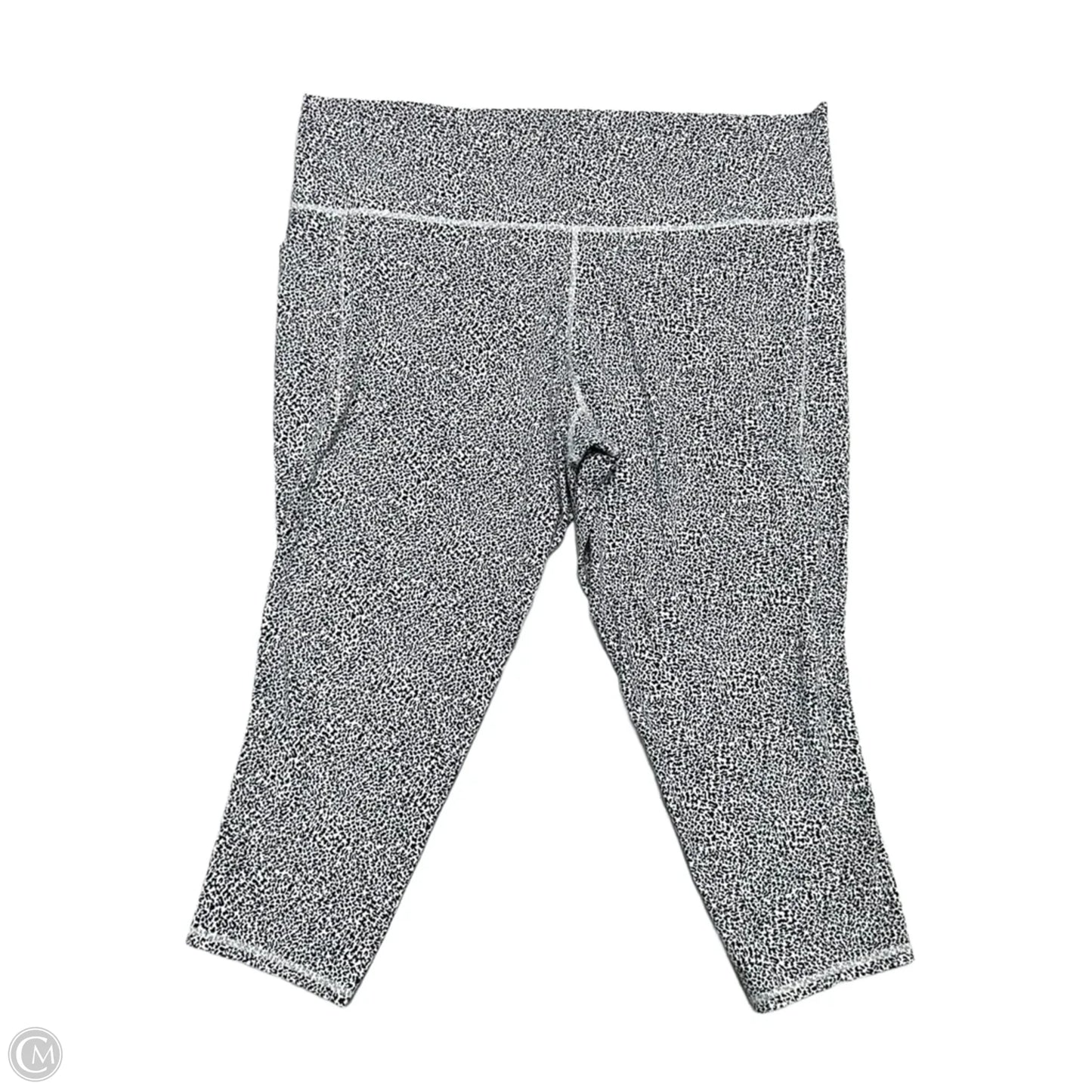 Athletic Leggings Capris By Athleta In Black & White, Size: 3x