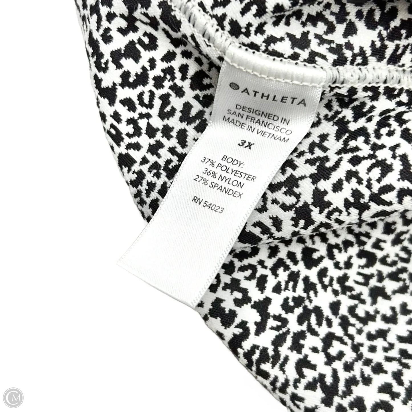 Athletic Leggings Capris By Athleta In Black & White, Size: 3x