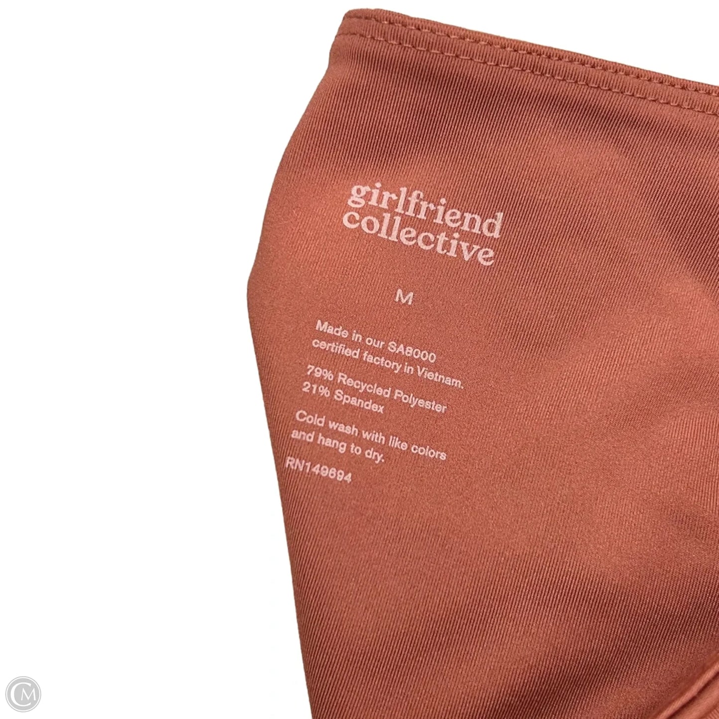Athletic Leggings By Girlfriend Collective In Copper, Size: M