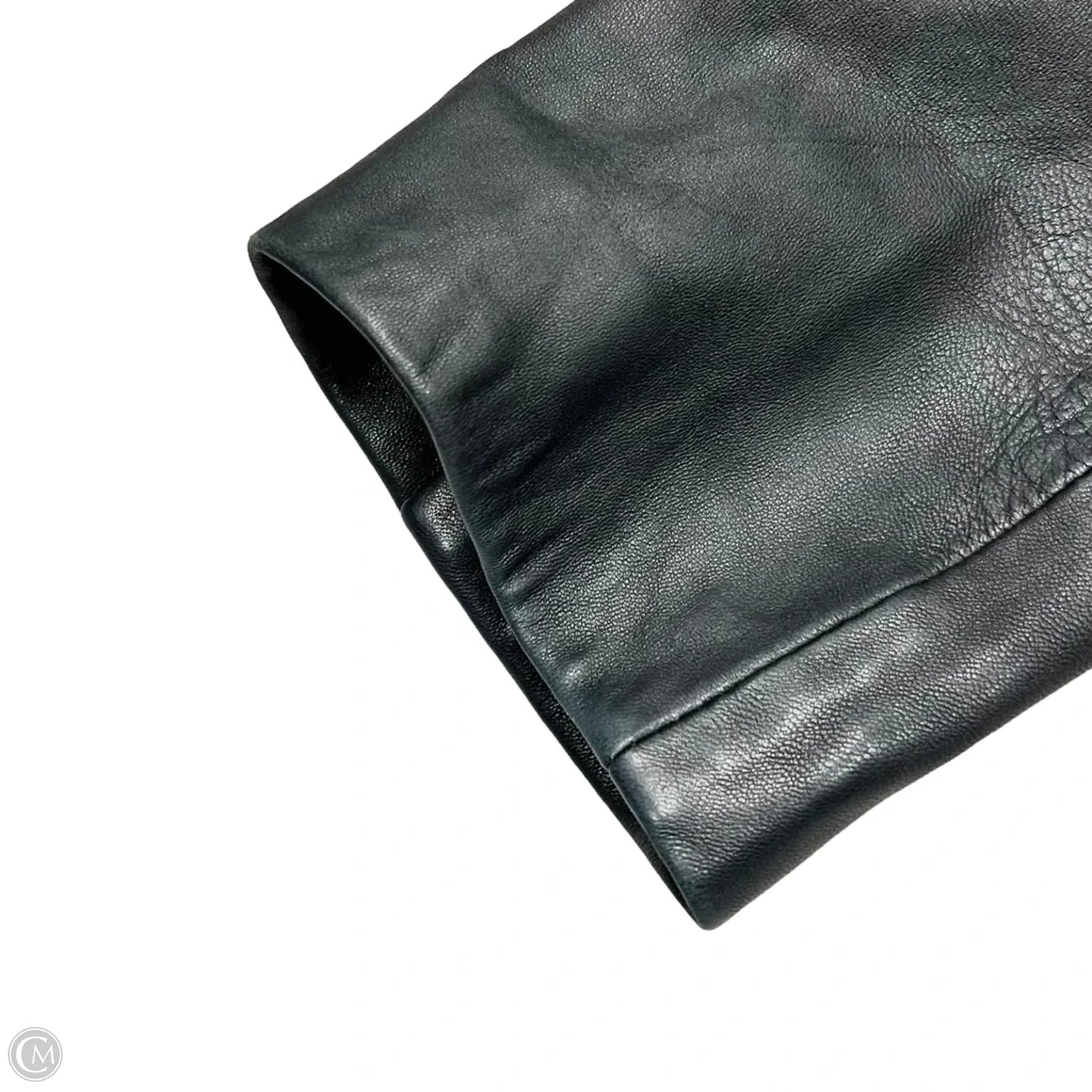 Jacket Leather By Bay Studio In Black, Size: L