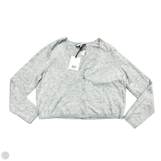 Sweater Cardigan By Rachel Parcell In Grey, Size: Xxl