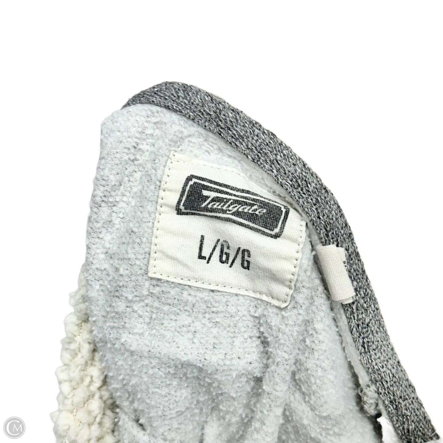 Sweatshirt Hoodie By Tailgate In Green & Grey, Size: L