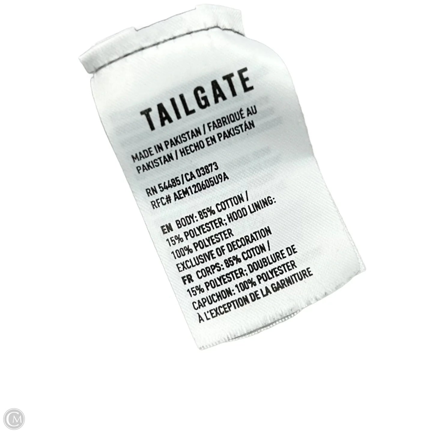 Sweatshirt Hoodie By Tailgate In Green & Grey, Size: L